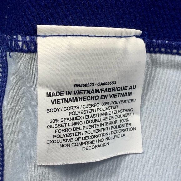 Nike Pro Cool Tracer Capri 3/4 Tights Deep Royal Blue/Game Royal/White - Picture 10 of 14